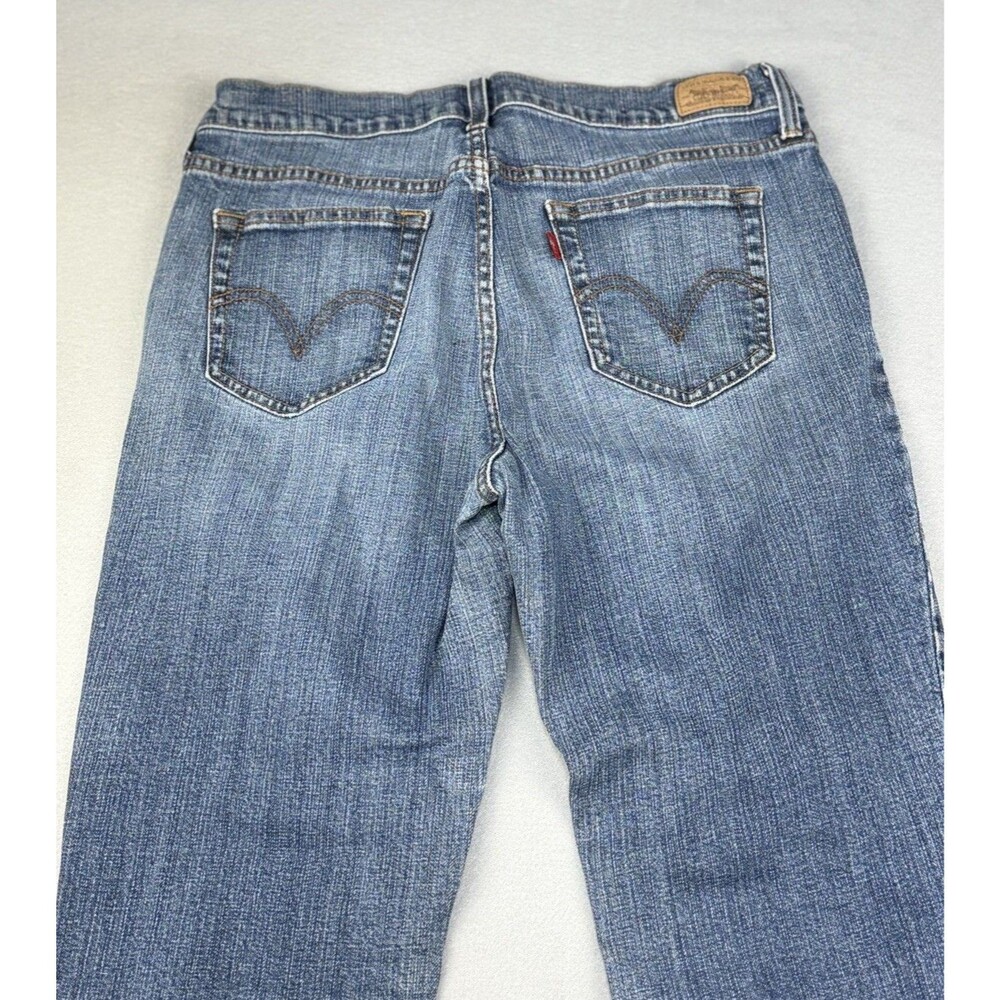 Levis Jeans Womens Size 10 M Blue Straight Leg Mid Rise Stretch Denim Levi’s